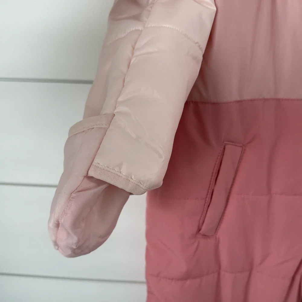 Carter's 12mo. Girls’ Pink Snowsuit - Picture 4 of 4